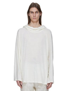 RICK OWENS - Knit Tunic - Hooded Tunic - AW25 - 21 NATURAL
